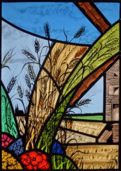 vitrail traditionnel,vitrail au plomb,Vitrail,Chartres,galerie du vitrail,vitraux,vente de vitraux en ligne, centre,eure et loir,eure et loire, cathédrale, Jacques Loire, Gabriel Loire, beauce, blé