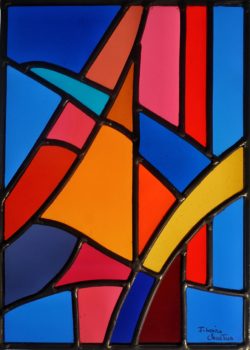 vitrail traditionnel,vitrail au plomb,Vitrail,Chartres,galerie du vitrail,vitraux,vente de vitraux en ligne, centre,eure et loir,eure et loire, cathédrale, Jacques Loire, Gabriel Loire, abstrait