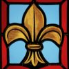 vitrail traditionnel,vitrail au plomb,Vitrail,Chartres,galerie du vitrail,vitraux,vente de vitraux en ligne, centre,eure et loir,eure et loire, cathédrale, fleur de lys, roi