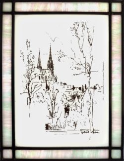vitrail traditionnel,vitrail au plomb,Vitrail,Chartres,galerie du vitrail,vitraux,vente de vitraux en ligne, centre,eure et loir,eure et loire, cathédrale, Jacques Loire, Gabriel Loire
