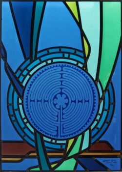 vitrail traditionnel,vitrail au plomb,Vitrail,Chartres,galerie du vitrail,vitraux,vente de vitraux en ligne, centre,eure et loir,eure et loire, cathédrale, Jacques Loire, Gabriel Loire, labyrinthe