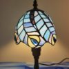 Vitrail,Chartres,lampe Tiffany,lampe vitrail, bleu,galerie du vitrail,vitraux,vente de vitraux en ligne, Art Nouveau,Art Deco,centre,eure et loir,eure et loire