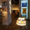 lampe vitrail Pauline ambiance