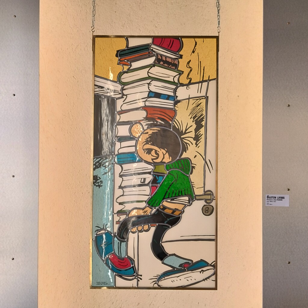 Exposition Les Héros de la BD en vitrail, Gaston