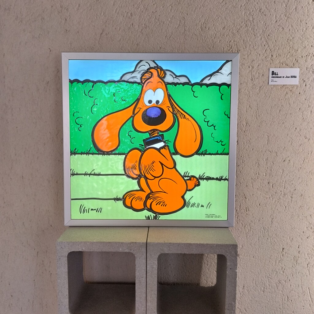Exposition Les Héros de la BD en vitrail, Bill